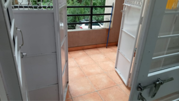 Balcony in 3 BHK Apartment at Rama Apartment, Walvekar Nagar – for Rent