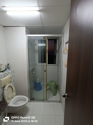 Bathroom in 3 BHK Apartment at Rosedale Garden Complex, Rajarhat – for Rent