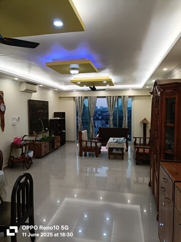 Living Room in 3 BHK Apartment at Rosedale Garden Complex, Rajarhat – for Rent