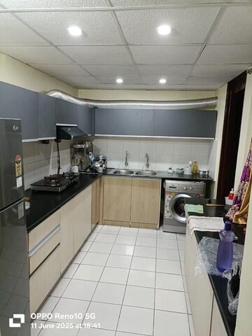 Kitchen in 3 BHK Apartment at Rosedale Garden Complex, Rajarhat – for Rent