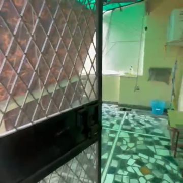 Balcony in 1.5 BHK Builder Floor at Sarvodaya Enclave – for Rent