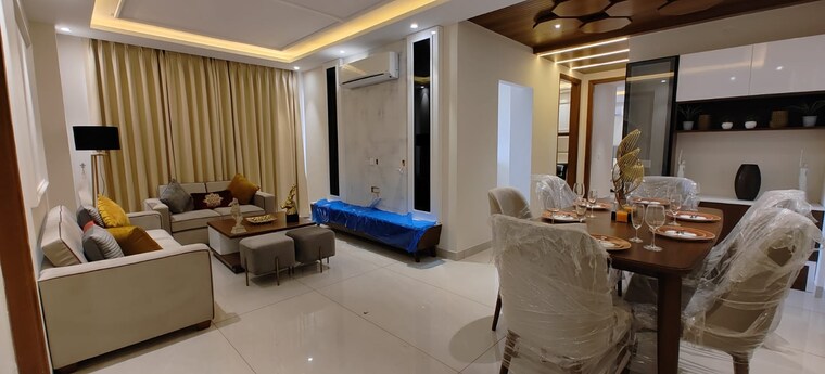 Living Room, mrs-hi-greens 3 Bedroom 1850 Sq.Ft. Apartment In Kishanpura Zirakpur 8965723