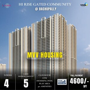 3 BHK Apartment For Sale in Pragathi Green Woods, Bowrampet