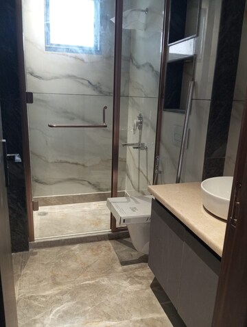 Bathroom in 3 BHK Apartment at Navbharat Apartments, Paschim Vihar – for Rent