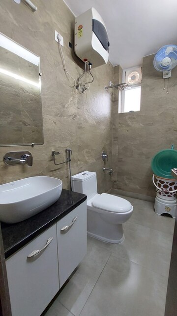 Bathroom in 1 BHK Apartment at Jahaz Apartments, Paschim Vihar – for Rent