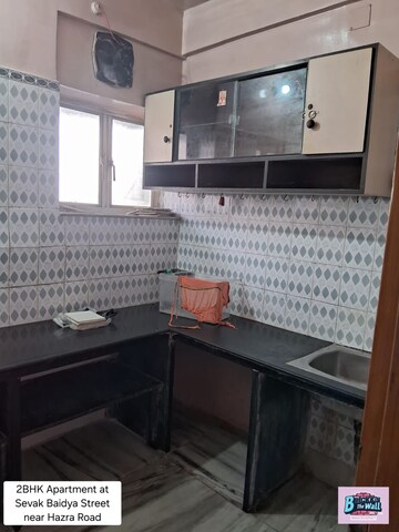Kitchen in 2 BHK Builder Floor at Hazra Road – for Rent