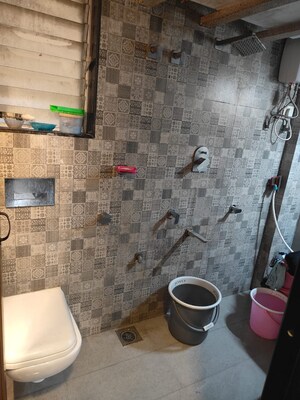 Bathroom in 1 BHK Apartment at Rutu Estate, Brahmand – for Sale