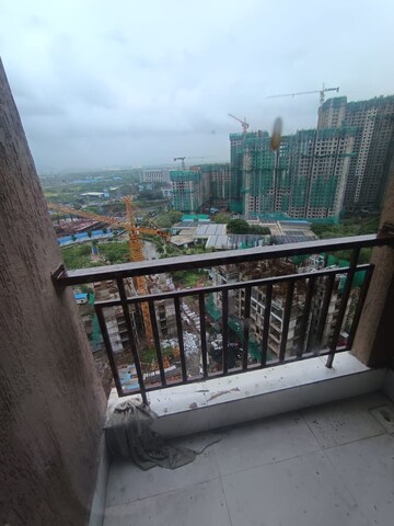 Balcony in 3 BHK Apartment at Runwal Gardens Phase I, Dombivli East – for Rent