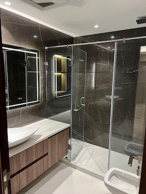 Kitchen in 3 BHK Builder Floor at Greater Kailash I – for Sale