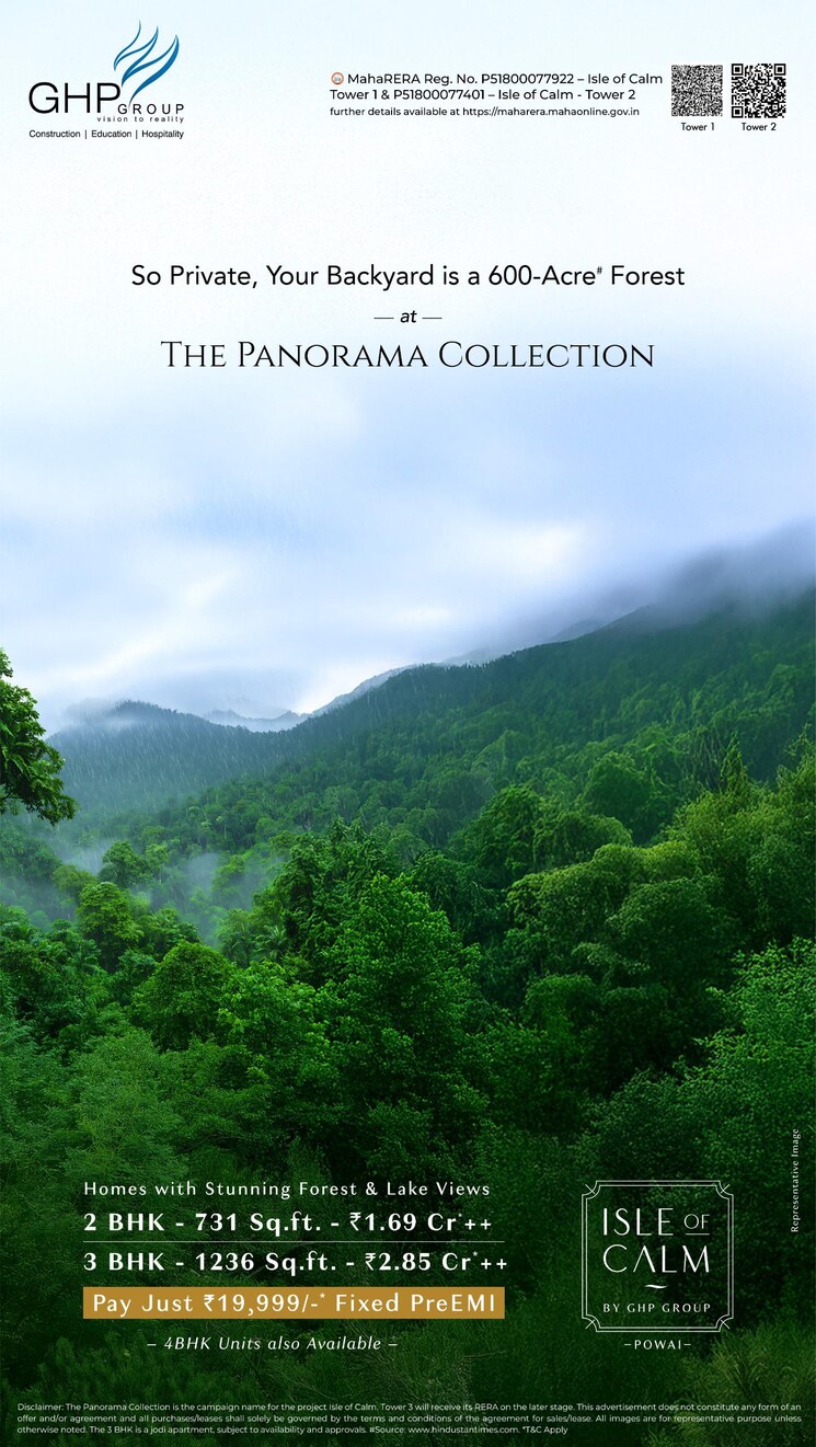 Garden, ghp-trinity 2 Bedroom 731 Sq.Ft. Builder Floor In Powai Mumbai 8966102