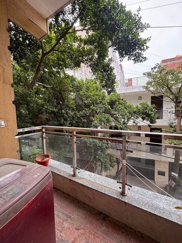 Balcony in 4 BHK Apartment at Freedom Fighters Enclave – for Rent