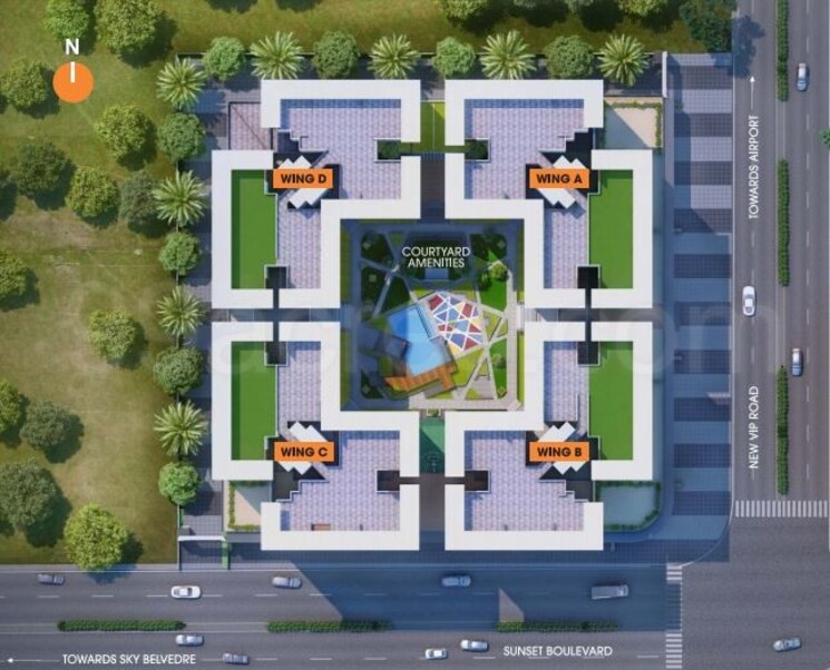 Master Plan, shubh-gateway 3 Bedroom 1151 Sq.Ft. Apartment In Viman Nagar Pune 8966243