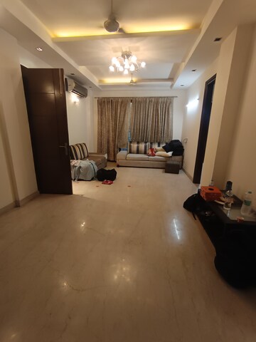 Living Room in 3 BHK Builder Floor at Shivalik Colony – for Rent