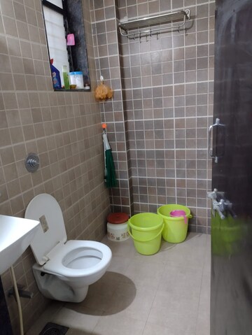Bathroom in 1 BHK Apartment at Swojas Solitaire, Baner – for Rent