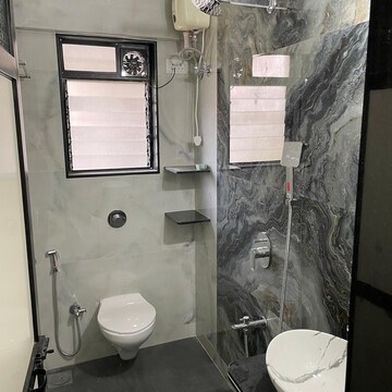 Bathroom in 2 BHK Apartment at Vijay Wimbledon Park, Samata Nagar – for Rent