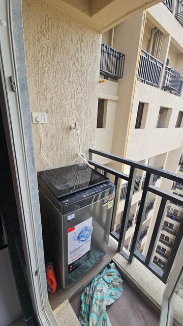 Balcony in 1 BHK Apartment at Raunak Bliss, Ghodbunder Road – for Rent