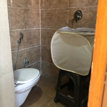 Bathroom in 2 BHK Apartment at Palm Residency Chhatarpur, Rajpur Khurd Extension – for Rent