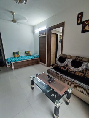 Living Room in 1 BHK Apartment at Puranik Aarambh, Ghodbunder Road – for Sale