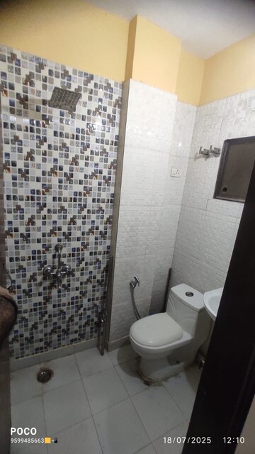 Bathroom in 2 BHK Builder Floor at Mehrauli – for Rent