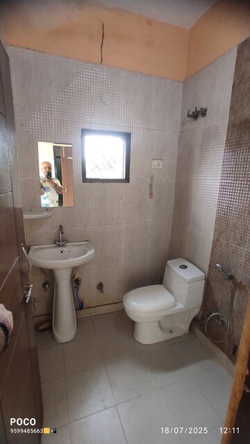 Bathroom in 2 BHK Builder Floor at Mehrauli – for Rent