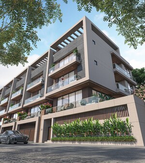 5 BHK Independent House – Exterior View View at Vesu - for Sale