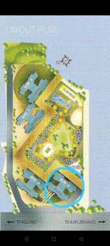 Master Plan in 3 BHK Apartment at Devashree Park, Kolshet Road – for Rent