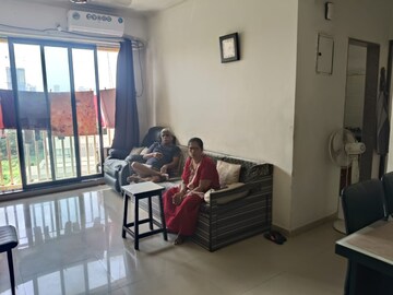 Living Room in 1 BHK Apartment at Coral Heights, Kavesar – for Rent
