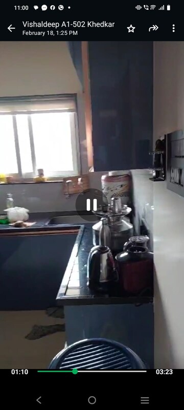 Kitchen in 1 BHK Apartment at Vishaldeep Residency, Chandan Nagar – for Rent