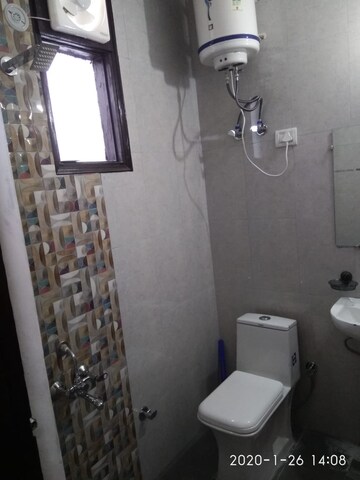 Bathroom in 1 RK Builder Floor at Chattarpur – for Rent