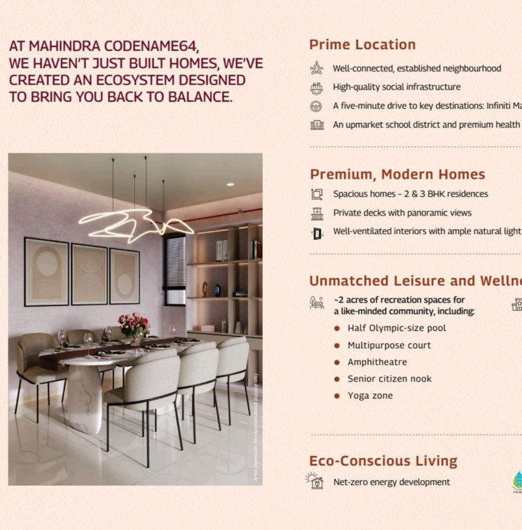 Floor Plan, malad west 2 Bedroom 765 Sq.Ft. Apartment In Malad West Mumbai 8967028