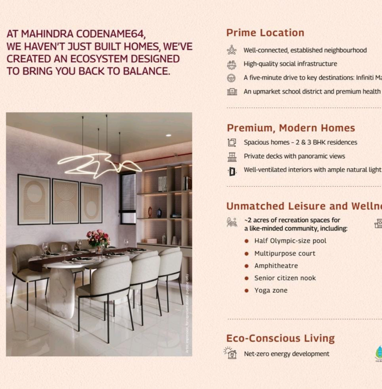 Floor Plan, malad west 2 Bedroom 765 Sq.Ft. Apartment In Malad West Mumbai 8967028