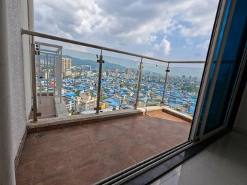 Balcony in 2 BHK Apartment at Archstone Infinity Tower, Kopar Khairane – for Rent