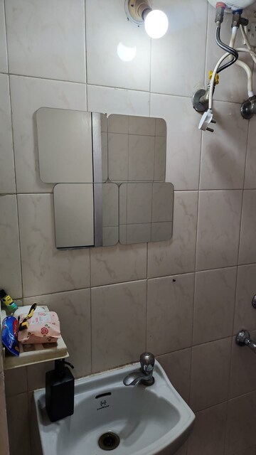 Bathroom in 1 BHK Apartment at Valentine Apartments, Goregaon East – for Rent