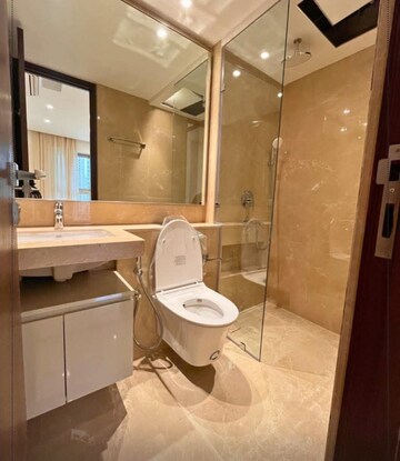 Bathroom in 2 BHK Apartment at Hiranandani Highland, Powai – for Rent