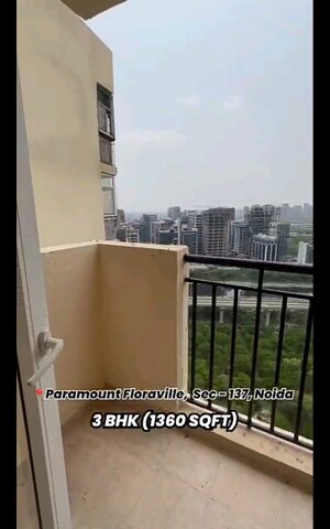 Balcony in 3 BHK Apartment at Paramount Floraville, Sector 137 – for Sale