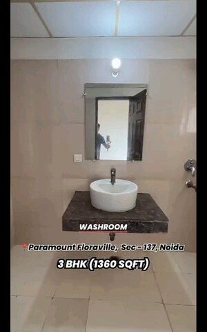 Bathroom in 3 BHK Apartment at Paramount Floraville, Sector 137 – for Sale