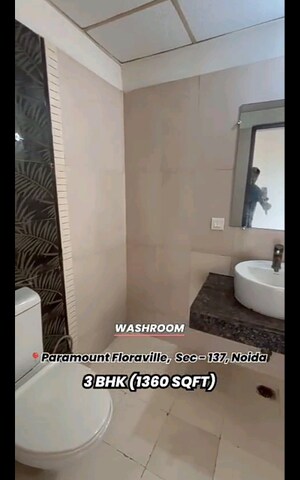 Bathroom in 3 BHK Apartment at Paramount Floraville, Sector 137 – for Sale