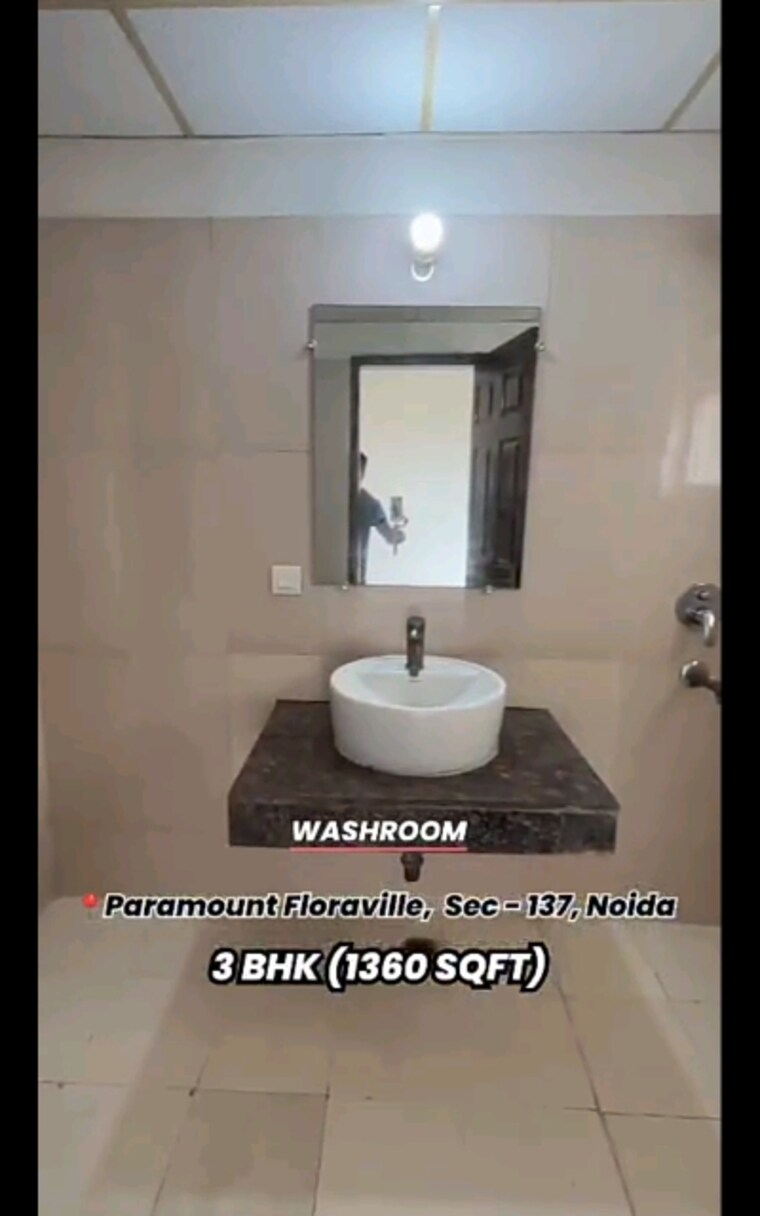 Bathroom, paramount-floraville 3 Bedroom 1360 Sq.Ft. Apartment In Sector 137 Noida 8967281