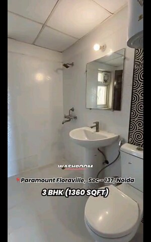 Bathroom in 3 BHK Apartment at Paramount Floraville, Sector 137 – for Sale