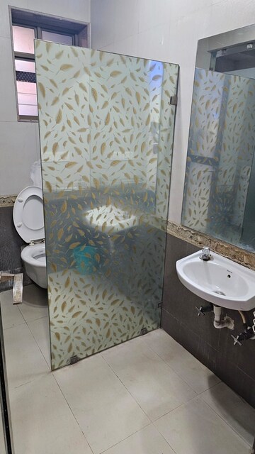 Bathroom in 3 BHK Apartment at Blue Diamond CHS, Chembur – for Rent