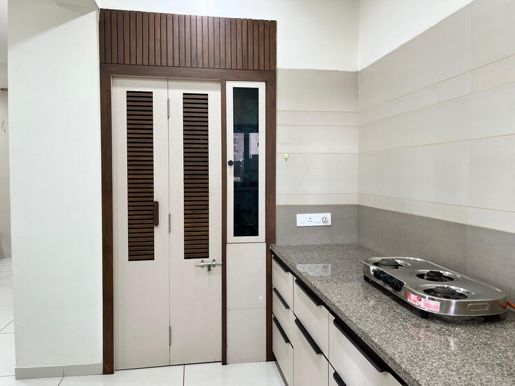 Kitchen, sargaasan 3 Bedroom 236 Sq.Yd. Apartment In Sargaasan Gandhinagar 8967540