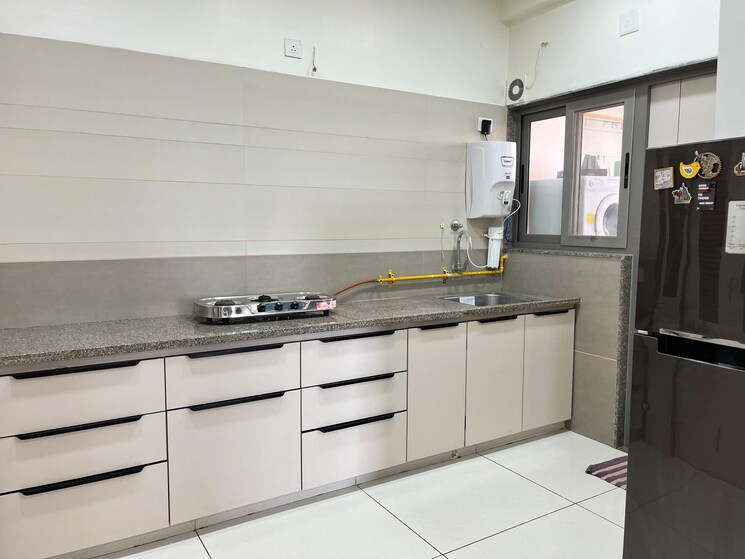 Kitchen, sargaasan 3 Bedroom 236 Sq.Yd. Apartment In Sargaasan Gandhinagar 8967540
