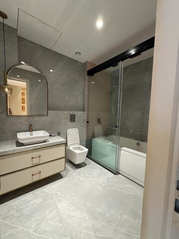 Bathroom in 4 BHK Apartment at Omkar 1973, Worli – for Rent