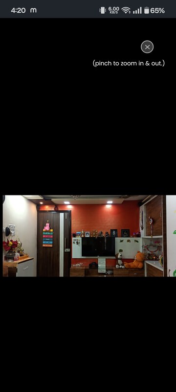 Living Room in 1 BHK Apartment at Arkade Art, Mira Road – for Sale