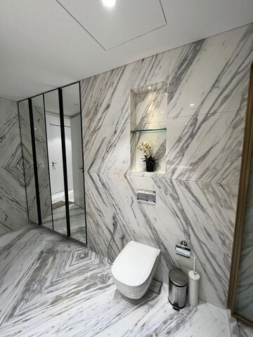 Bathroom in 4 BHK Apartment at Omkar 1973, Worli – for Rent