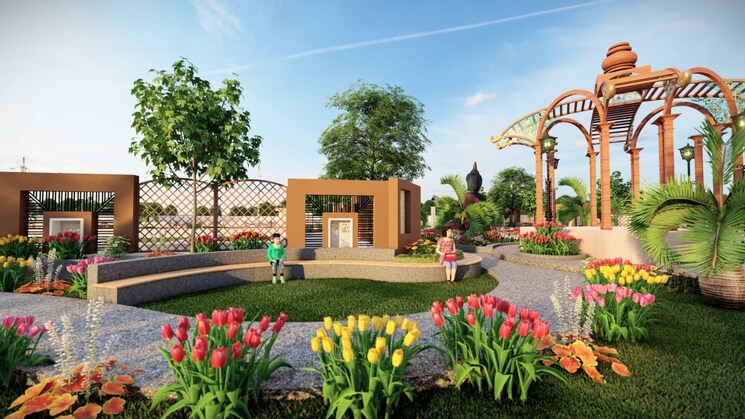 Garden, shyamashish-sinwar-city  53 Sq.Yd. Plot In Sirsi Road Jaipur 8968194