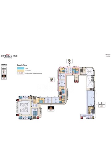 Floor Plan in  Office Space at KW Delhi 6, Raj Nagar Extension – for Sale