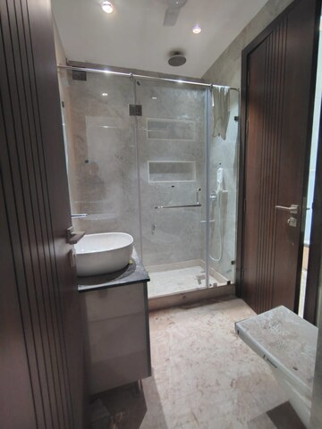 Bathroom in 3 BHK Builder Floor at Shivalik Colony – for Rent