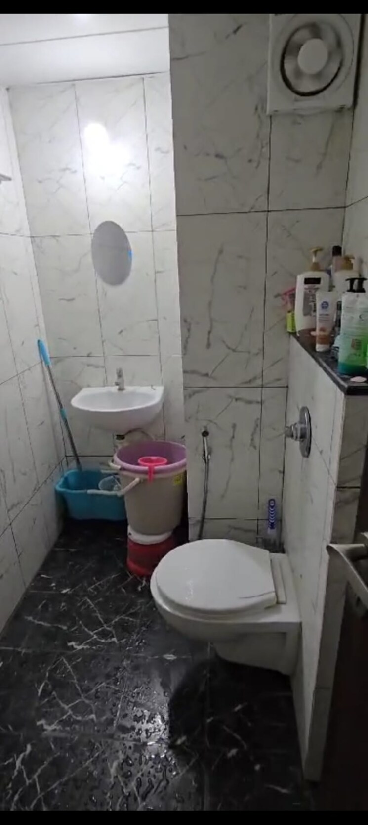 Bathroom, vj-grand-central 1 Bedroom 500 Sq.Ft. Apartment In Wakad Pune 8968227