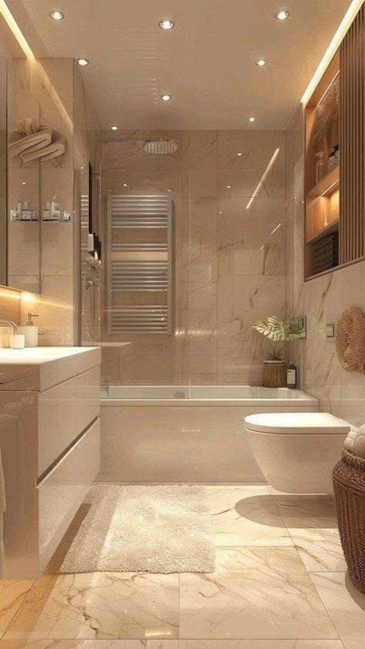 Bathroom, greater kailash i 3 Bedroom 1000 Sq.Ft. Builder Floor In Greater Kailash I Delhi 8968433